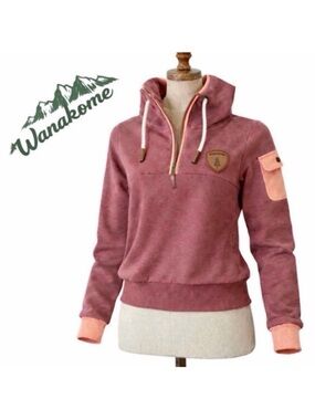 Wanakome Cocoa/ Warm Clay.
Half-Zip Sweatshirt.
Women XL. Excellent Condition.